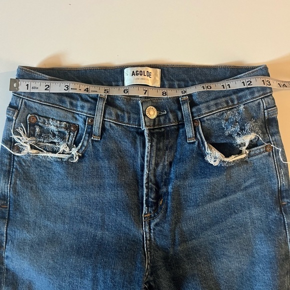 AGOLDE Toni Slim Straight Leg Jeans Size 26 - Picture 5 of 10